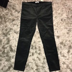Loft dark green corduroy modern skinny jeans